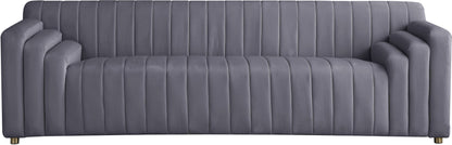 Elly Grey Velvet Sofa S