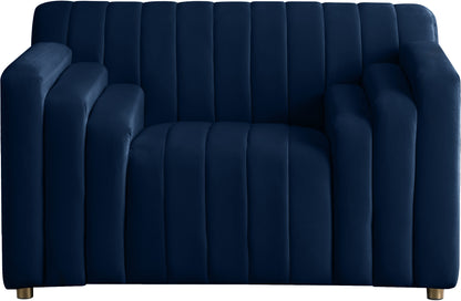 Elly Navy Velvet Chair C