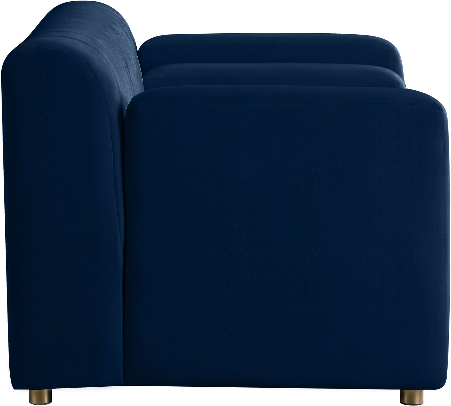 elly navy velvet chair c