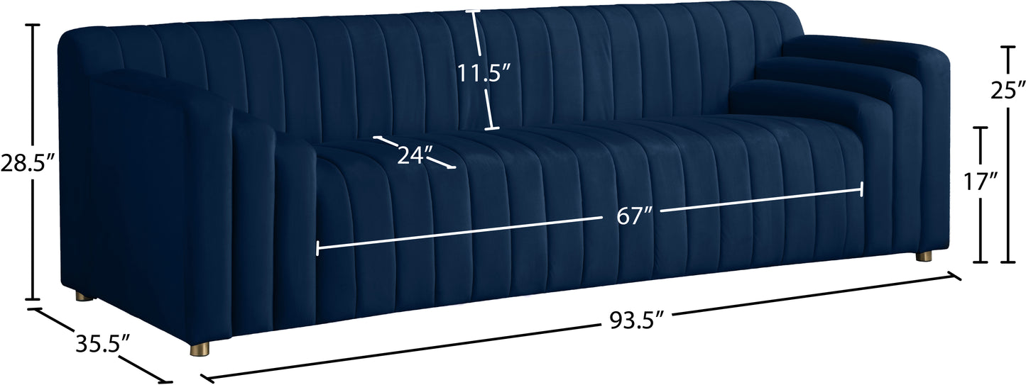 elly navy velvet sofa s