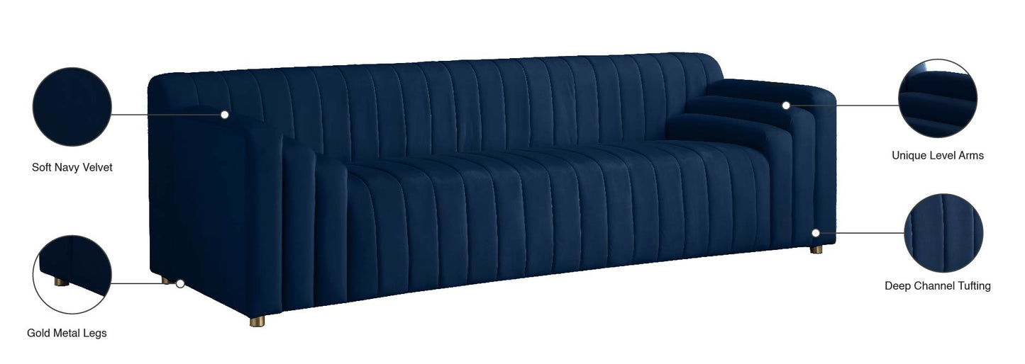 elly navy velvet sofa s