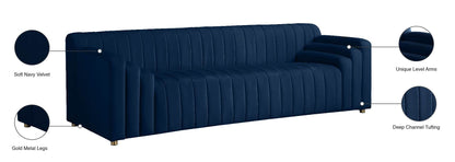 Elly Navy Velvet Sofa S