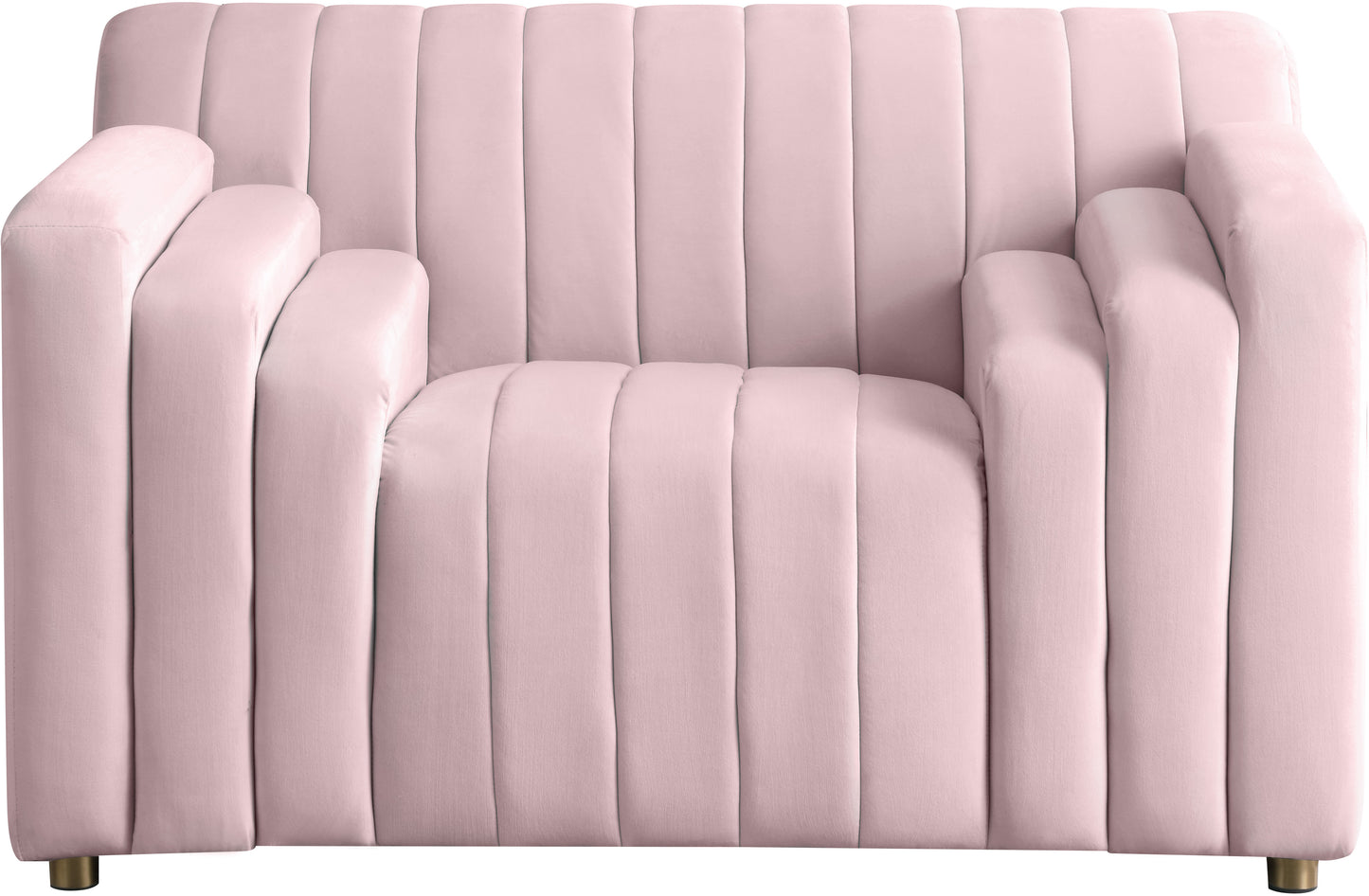 elly pink velvet chair c