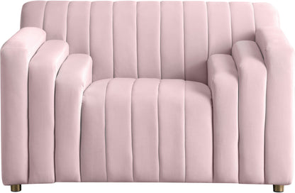 Elly Pink Velvet Chair C