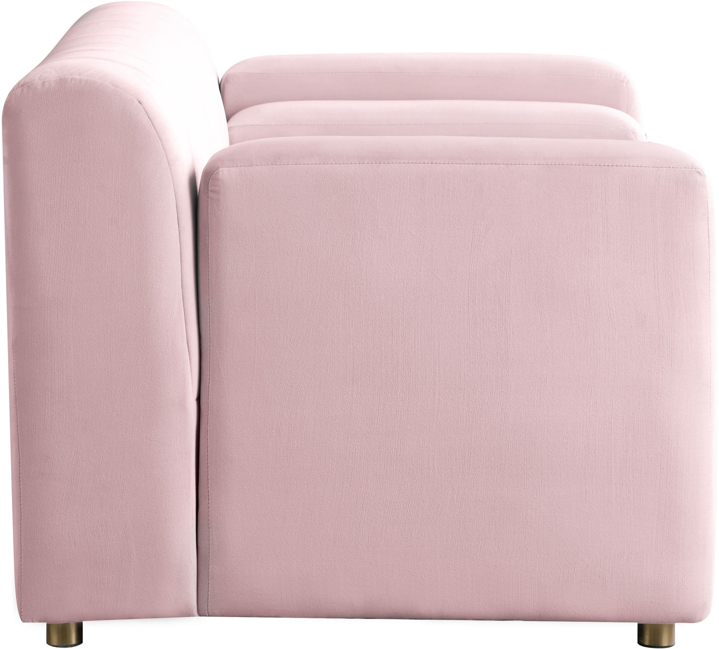 elly pink velvet chair c