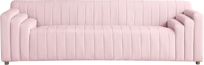 Elly Pink Velvet Sofa S