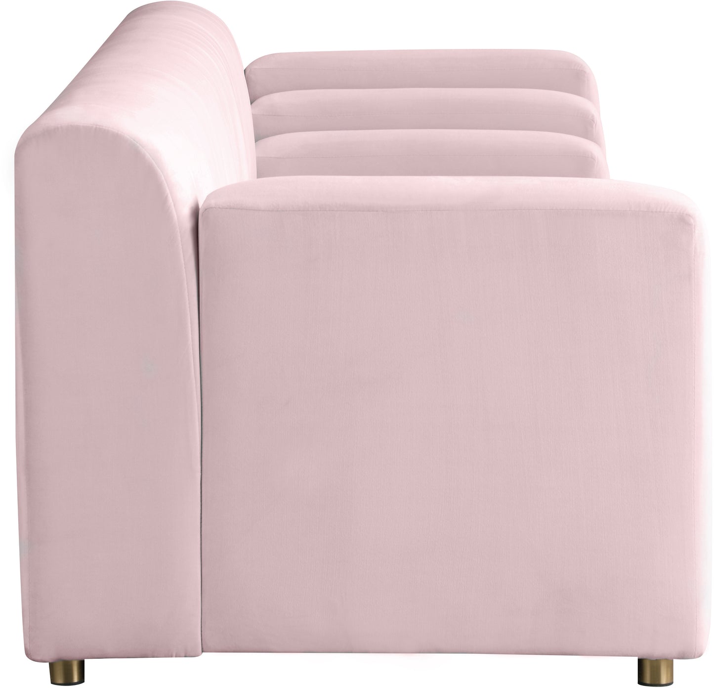 elly pink velvet sofa s