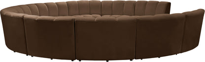 Calvin Brown Velvet 11pc. Modular Sectional