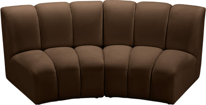 Calvin Brown Velvet 2pc. Modular Sectional