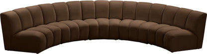 Calvin Brown Velvet 5pc. Modular Sectional