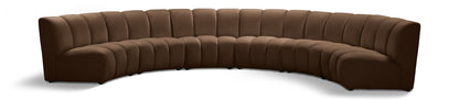 Calvin Brown Velvet 6pc. Modular Sectional