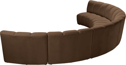 Calvin Brown Velvet 6pc. Modular Sectional