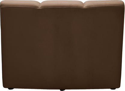 Calvin Brown Velvet Modular Chair