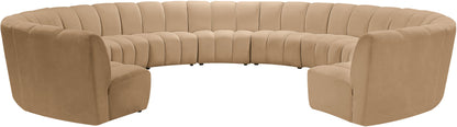 Calvin Camel Velvet 11pc. Modular Sectional