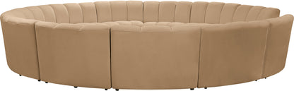 Calvin Camel Velvet 12pc. Modular Sectional