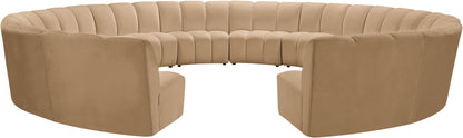 Calvin Camel Velvet 12pc. Modular Sectional