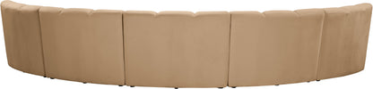 Calvin Camel Velvet 5pc. Modular Sectional