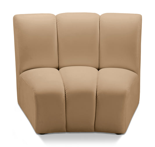 Calvin Camel Velvet Modular Chair