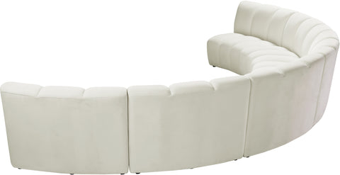 Calais Cream Velvet 6pc. Modular Sectional PC