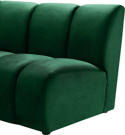 Calais Green Velvet 2pc. Modular Sectional PC