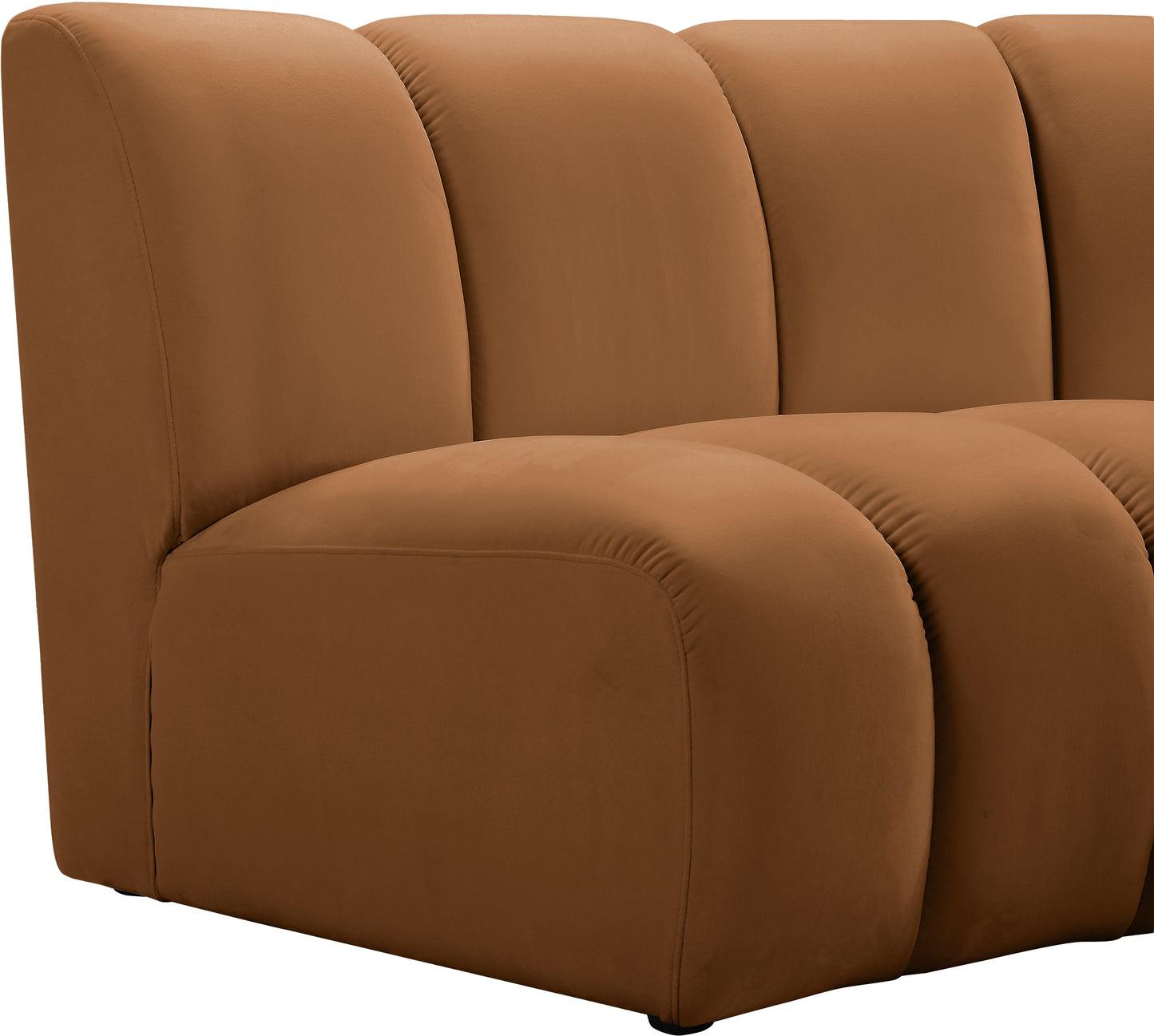 calvin saddle velvet 10pc. modular sectional