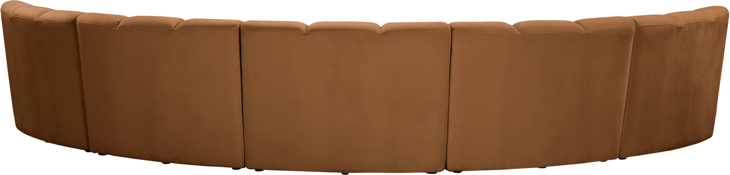 calvin saddle velvet 5pc. modular sectional