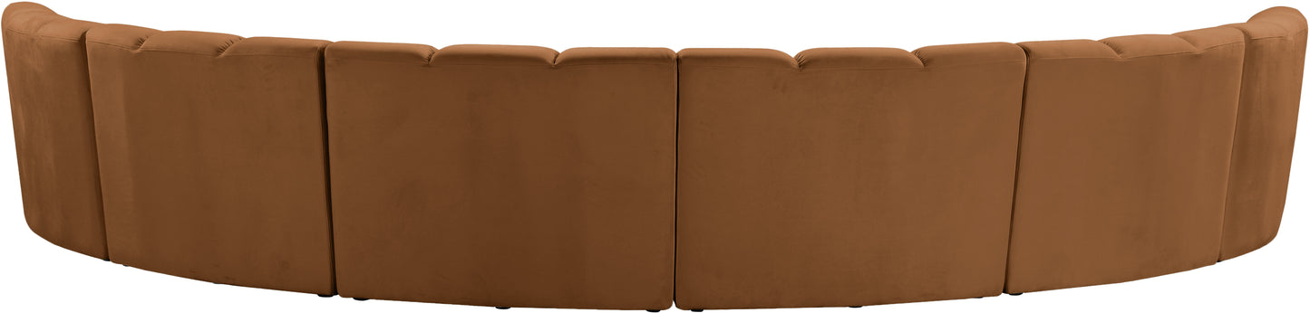 calvin saddle velvet 6pc. modular sectional