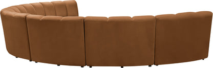 Calvin Saddle Velvet 7pc. Modular Sectional