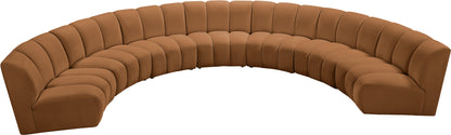 Calvin Saddle Velvet 7pc. Modular Sectional