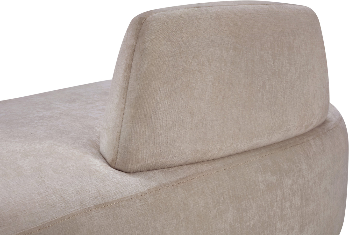 ward beige chenille fabric chaise/loveseat