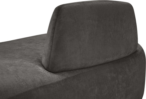 Ward Grey Chenille Fabric Chaise/Loveseat
