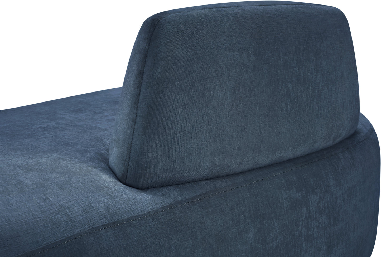 ward light blue chenille fabric chaise/loveseat