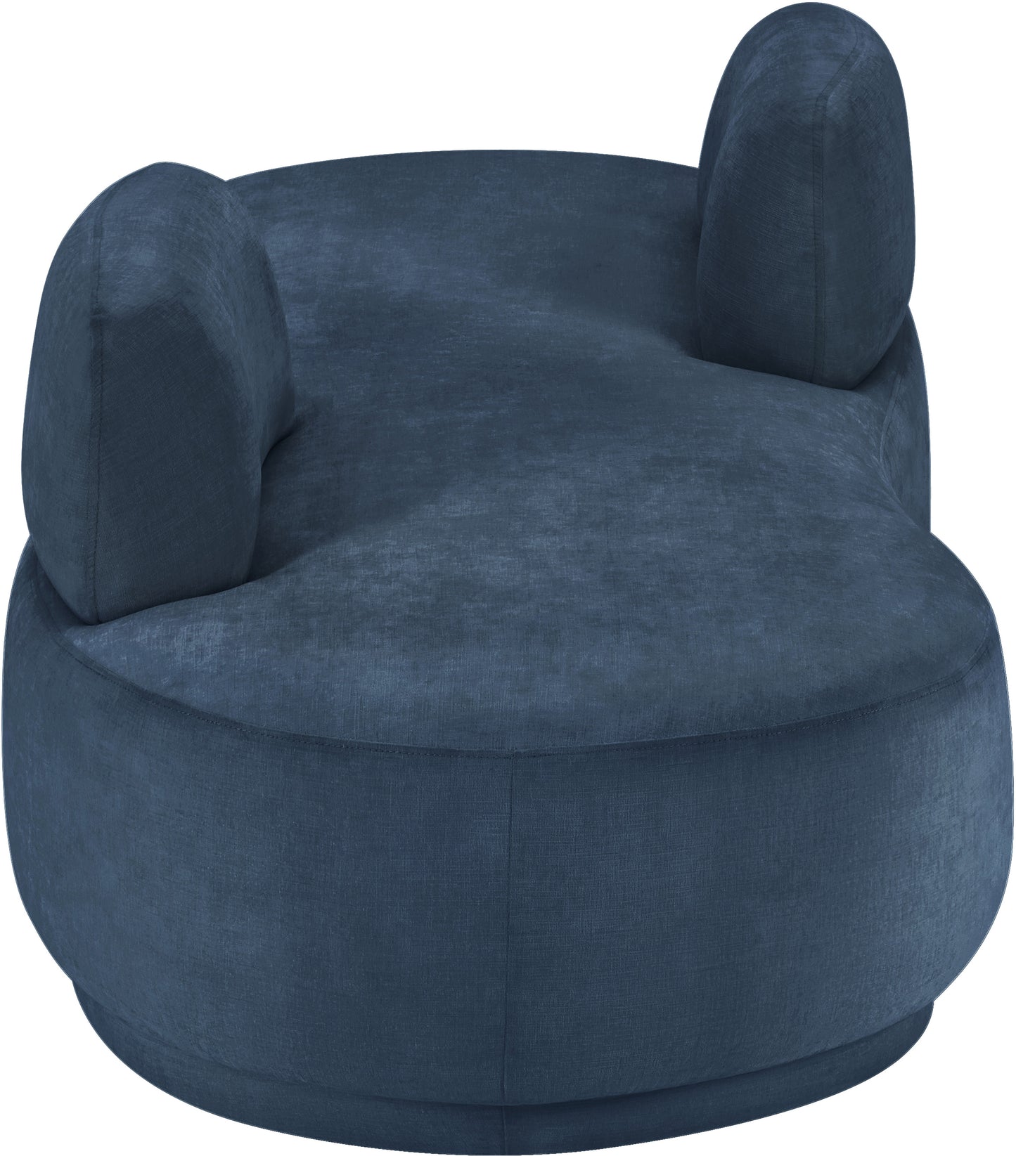 ward light blue chenille fabric chaise/loveseat