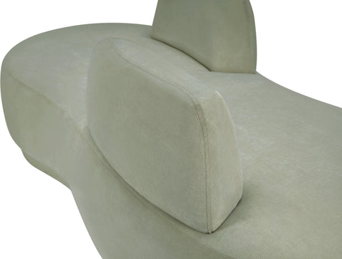 Ward Mint Chenille Fabric Chaise/Loveseat