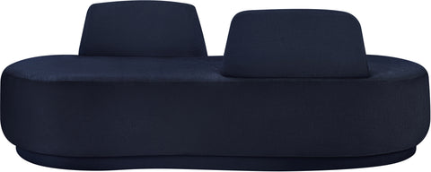 Ward Navy Chenille Fabric Chaise/Loveseat