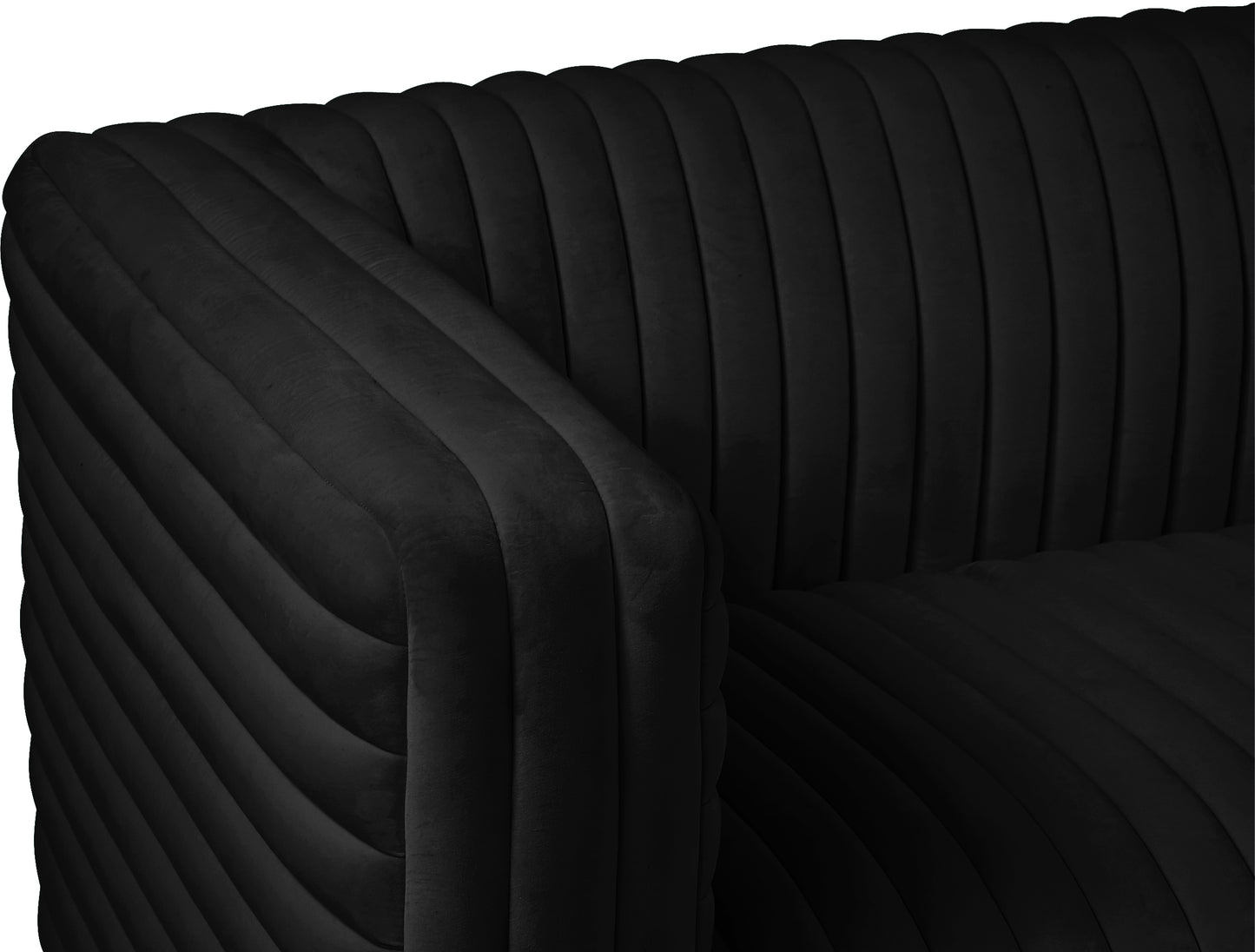 selena black velvet chair c