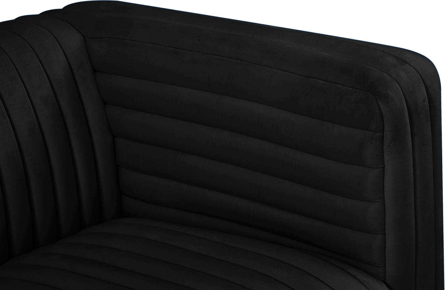 selena black velvet chair c