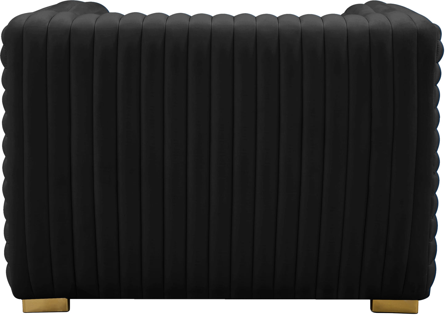 selena black velvet chair c