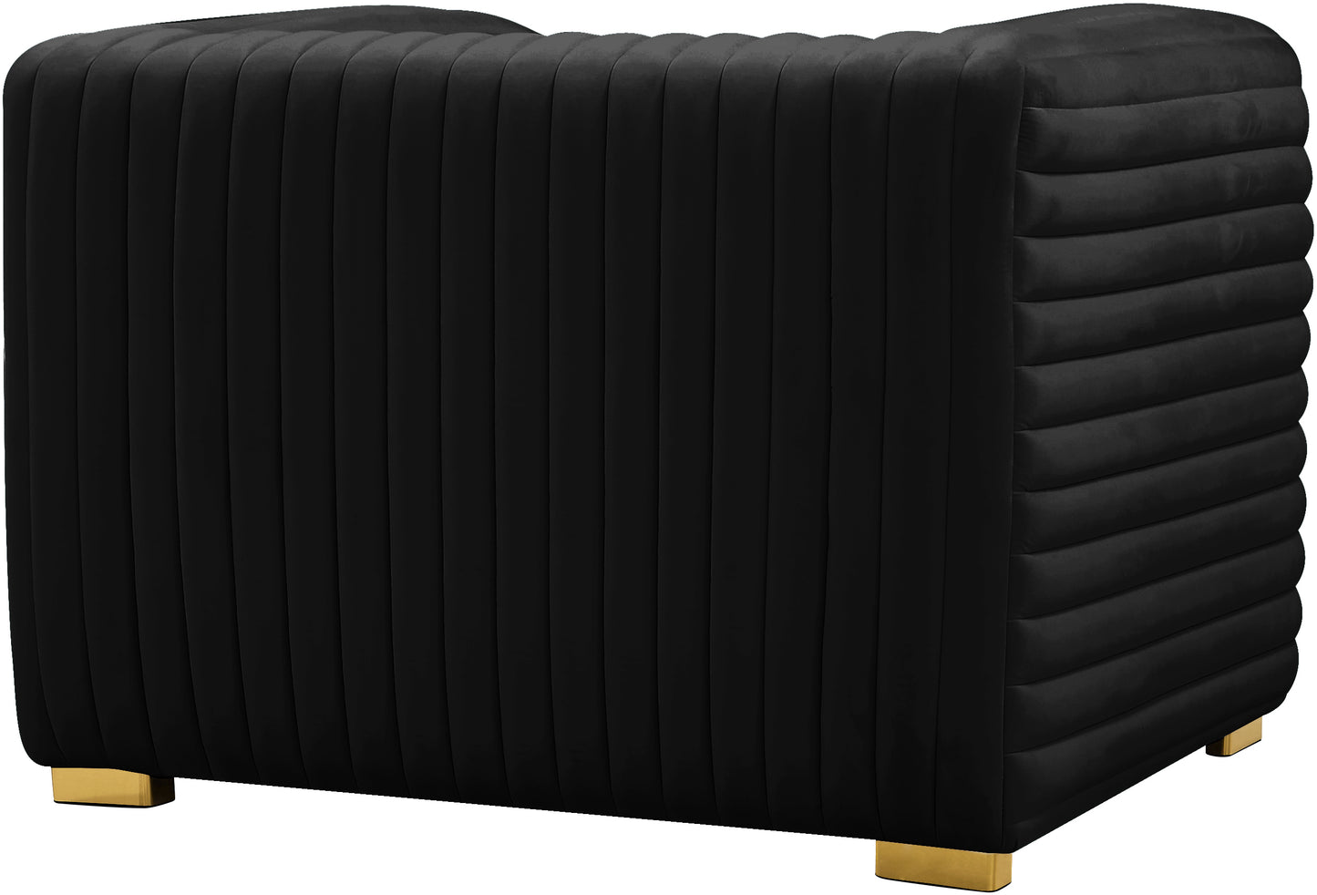 selena black velvet chair c