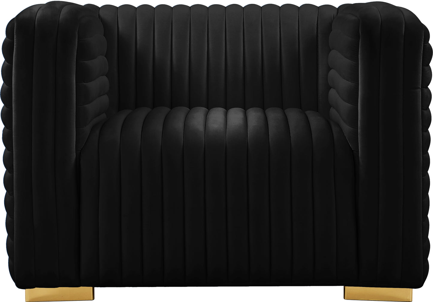 selena black velvet chair c