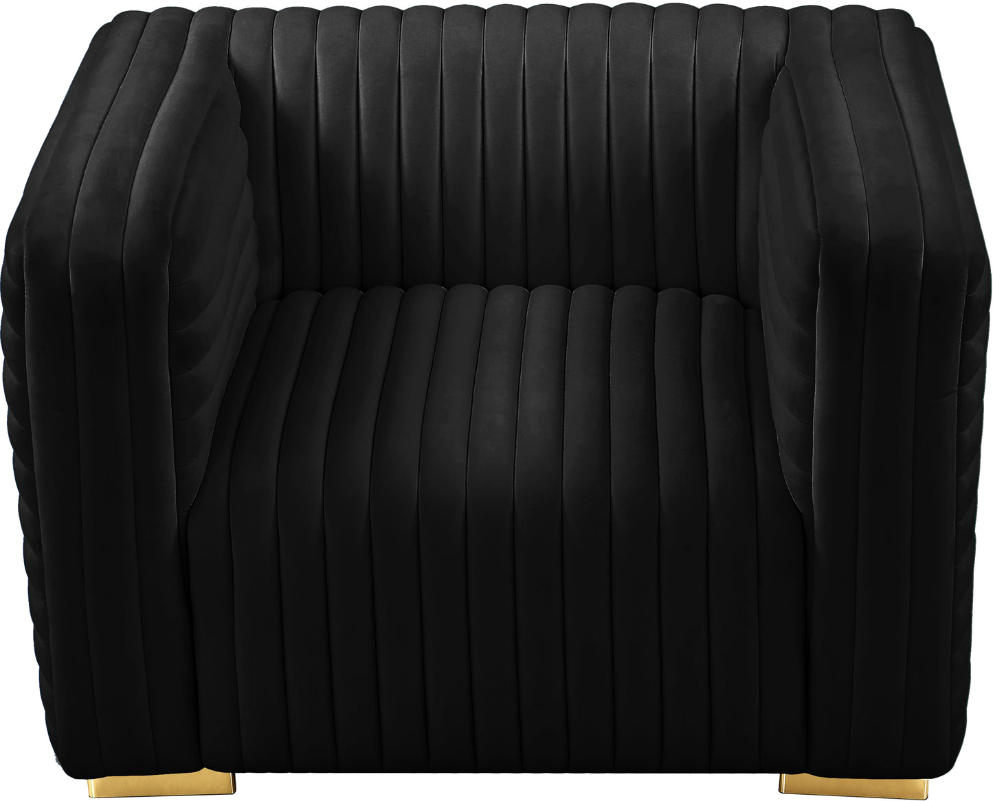 selena black velvet chair c