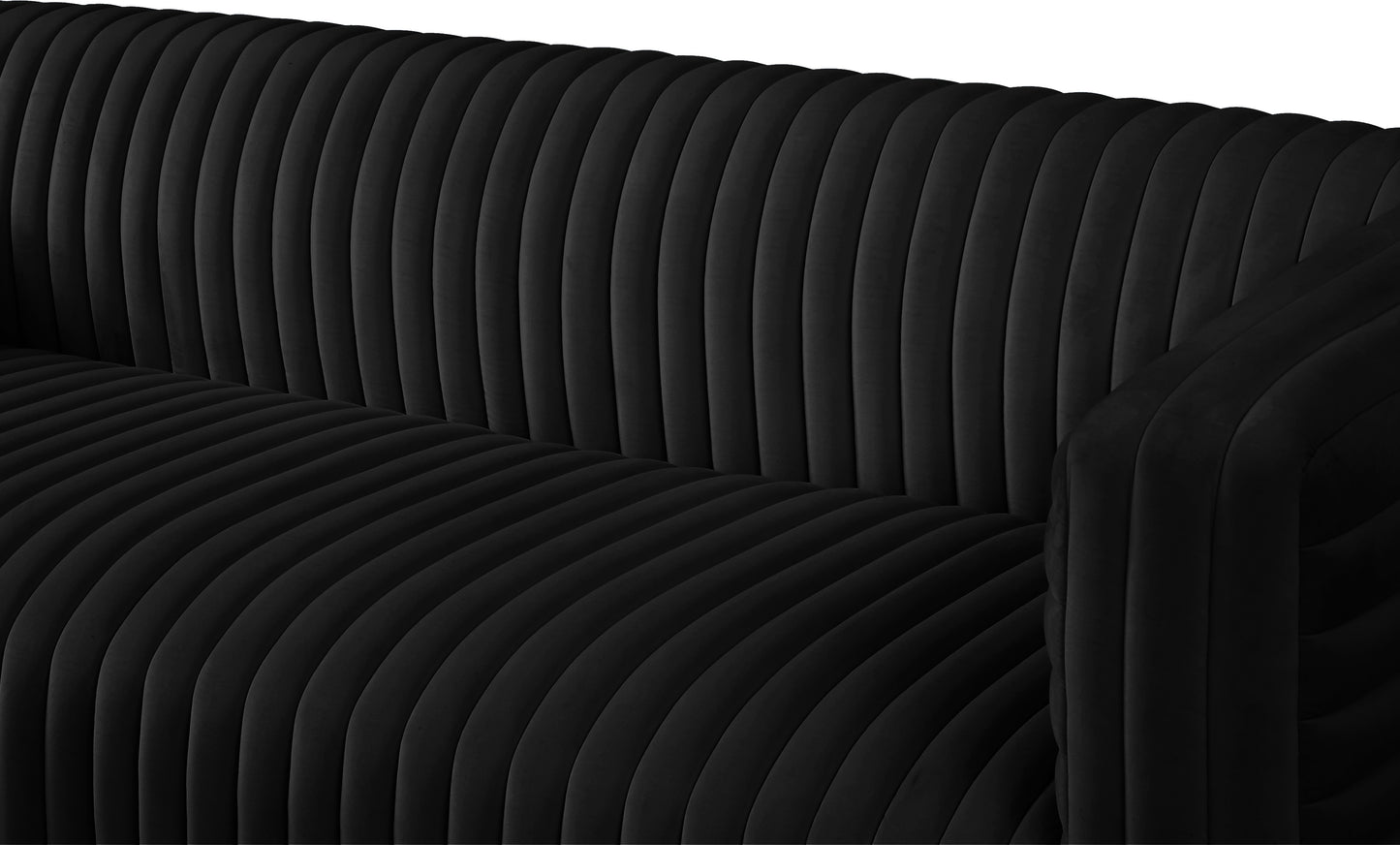 selena black velvet sofa s