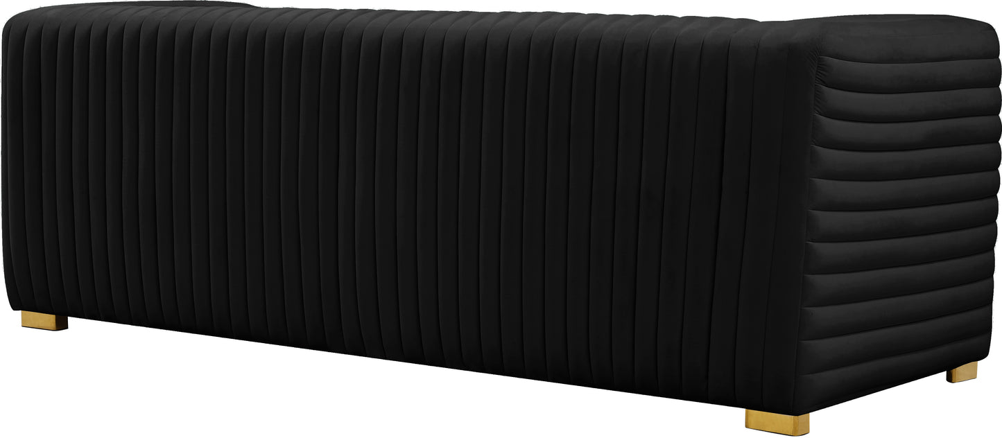 selena black velvet sofa s