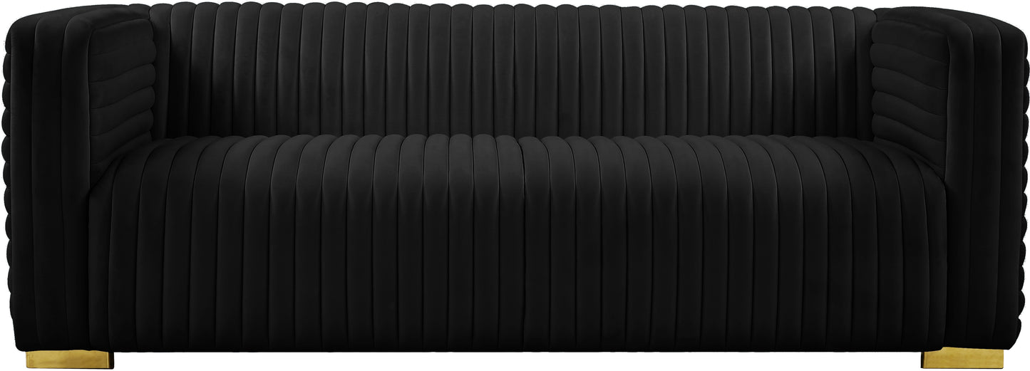 selena black velvet sofa s