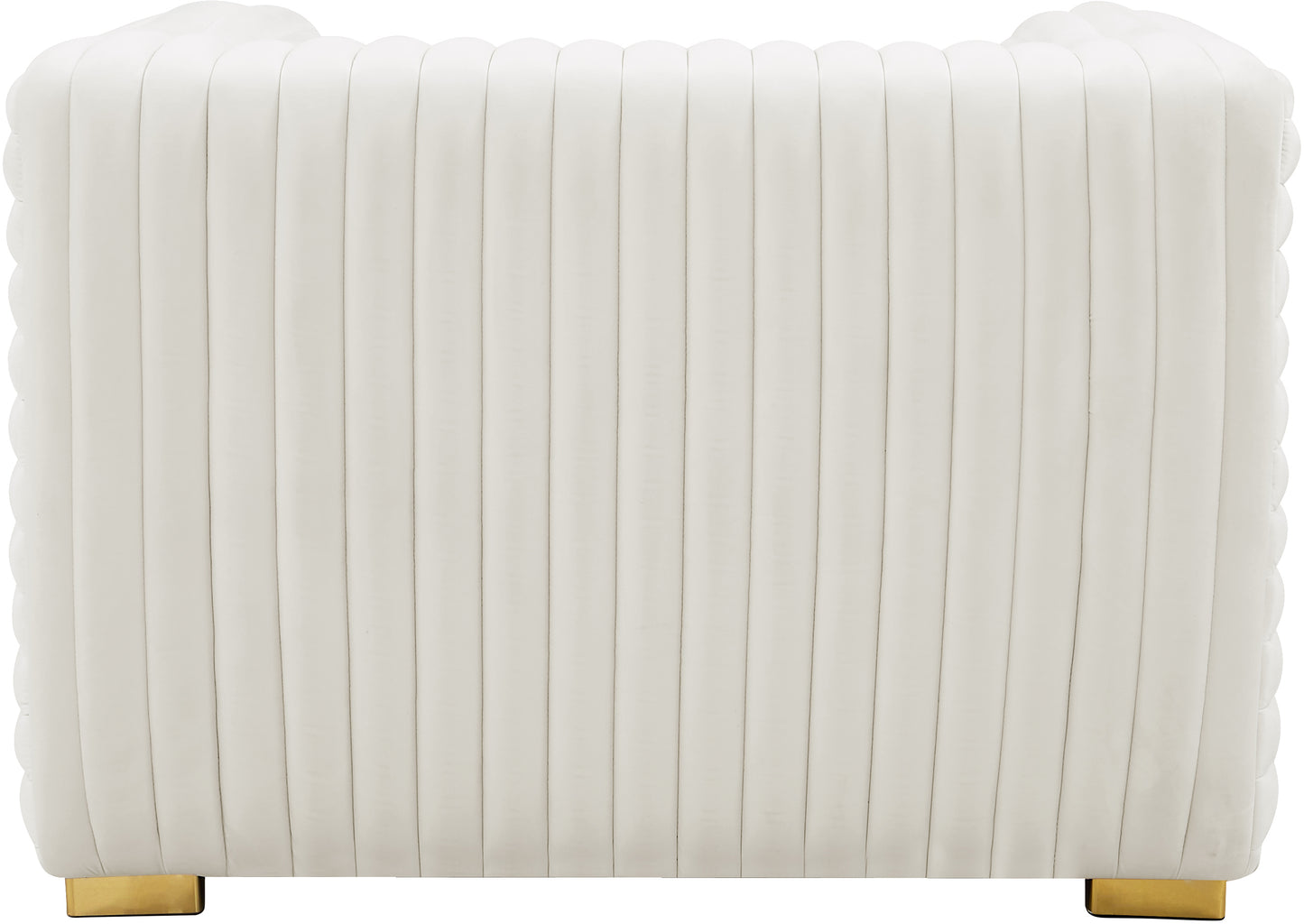 selena cream velvet chair c