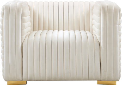 Selena Cream Velvet Chair C