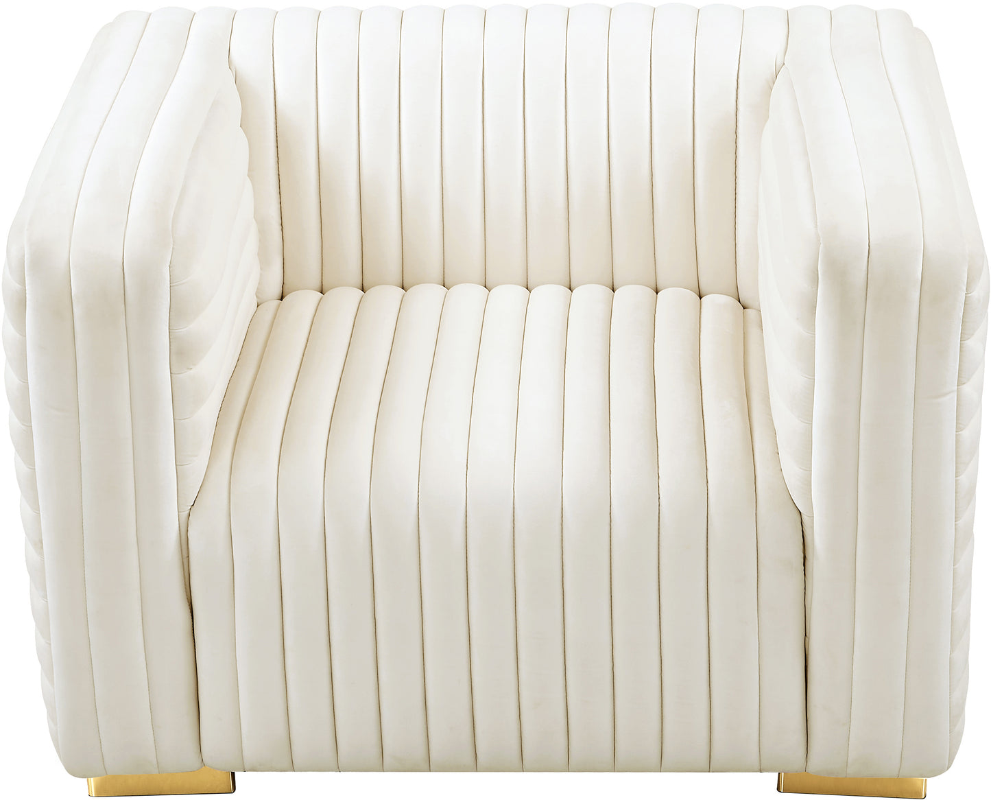 selena cream velvet chair c