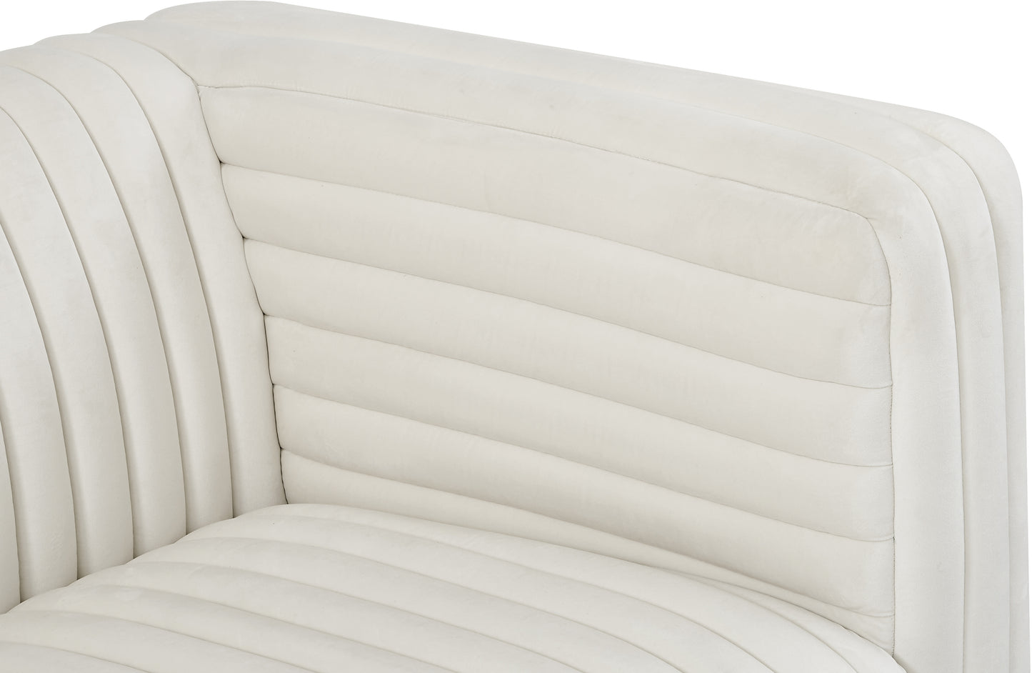 selena cream velvet loveseat l