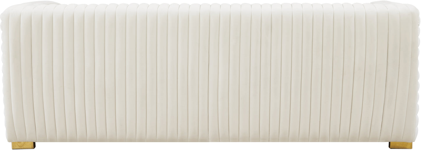 selena cream velvet sofa s