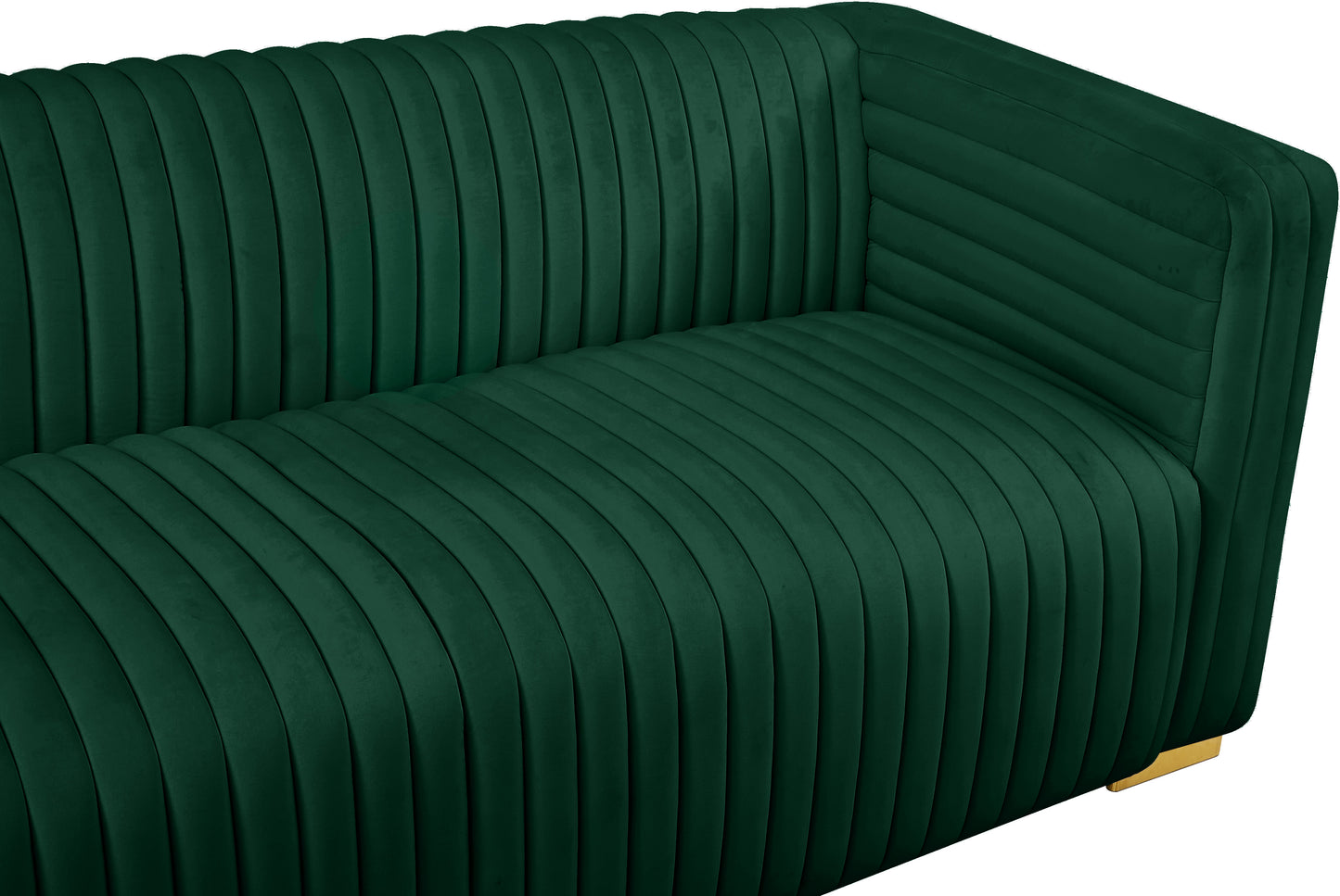 selena green velvet sofa s